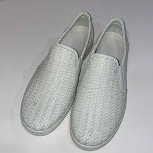 Cream Ecco slip on shoes